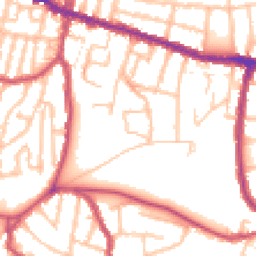 Daytime road noise heatmap for SE18 1PF