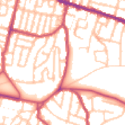 Daytime road noise heatmap for SE18 1PT