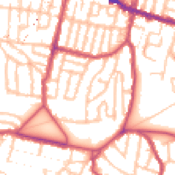 Daytime road noise heatmap for SE18 1RL