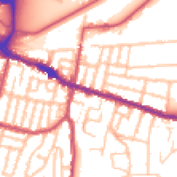 Daytime road noise heatmap for SE18 1SE