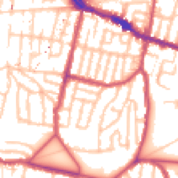 Daytime road noise heatmap for SE18 1TF