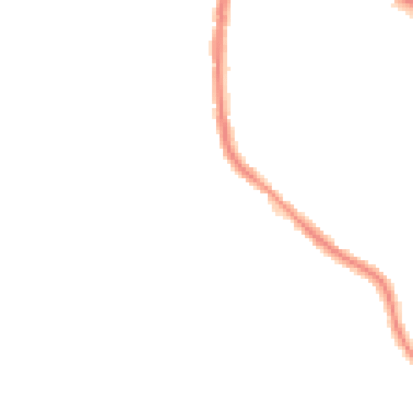 Night-time road noise heatmap for SE18 2AF