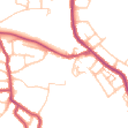 Daytime road noise heatmap for SE18 2AG