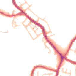 Daytime road noise heatmap for SE18 2AX