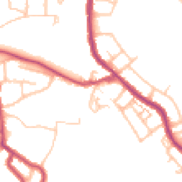 Daytime road noise heatmap for SE18 2BF