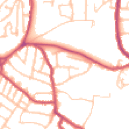 Daytime road noise heatmap for SE18 2NT