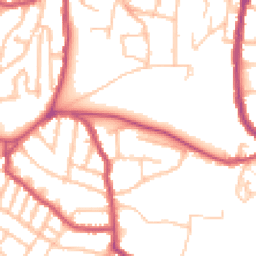 Daytime road noise heatmap for SE18 2NW