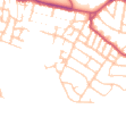Daytime road noise heatmap for SE18 2PE