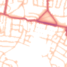 Daytime road noise heatmap for SE18 2QR