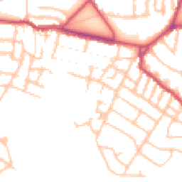 Daytime road noise heatmap for SE18 2RE