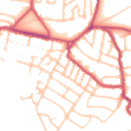 Daytime road noise heatmap for SE18 2RZ