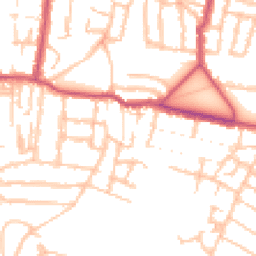 Daytime road noise heatmap for SE18 2TU