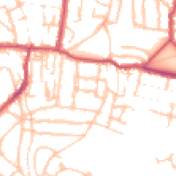 Daytime road noise heatmap for SE18 3AA