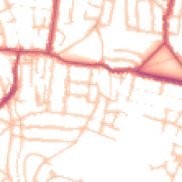 Daytime road noise heatmap for SE18 3AD