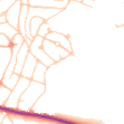 Daytime road noise heatmap for SE18 3BZ