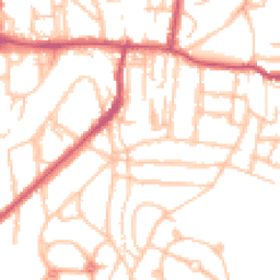 Daytime road noise heatmap for SE18 3ER
