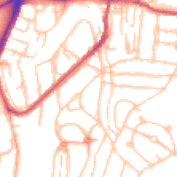 Daytime road noise heatmap for SE18 3LN