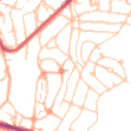 Daytime road noise heatmap for SE18 3LZ