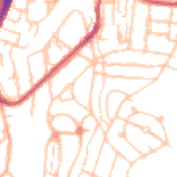 Daytime road noise heatmap for SE18 3NR