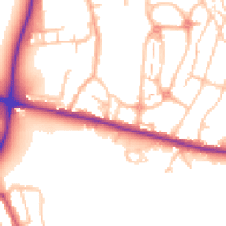 Daytime road noise heatmap for SE18 3RX