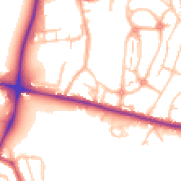 Daytime road noise heatmap for SE18 3SB
