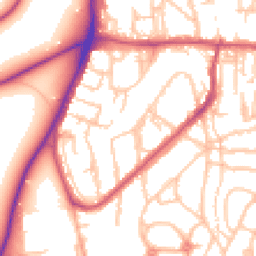 Daytime road noise heatmap for SE18 3SL