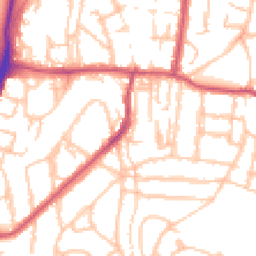 Daytime road noise heatmap for SE18 3SZ