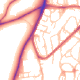 Daytime road noise heatmap for SE18 3TA