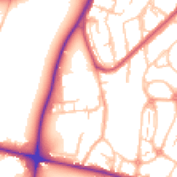 Daytime road noise heatmap for SE18 4AS