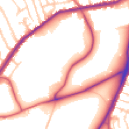 Daytime road noise heatmap for SE18 4BQ