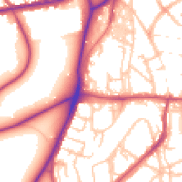 Daytime road noise heatmap for SE18 4HG