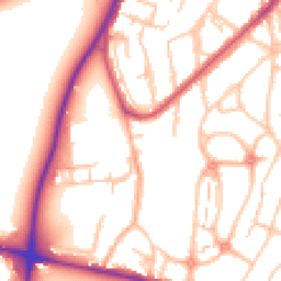 Daytime road noise heatmap for SE18 4JF