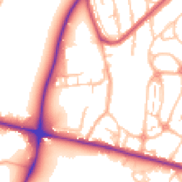 Daytime road noise heatmap for SE18 4JS
