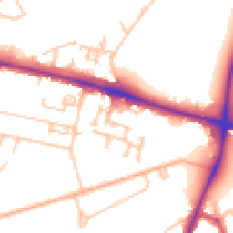 Daytime road noise heatmap for SE18 4JZ