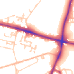 Daytime road noise heatmap for SE18 4LA
