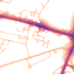 Daytime road noise heatmap for SE18 4NB
