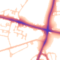 Daytime road noise heatmap for SE18 4PT