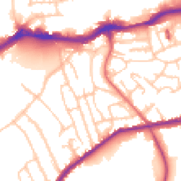 Daytime road noise heatmap for SE18 5EA