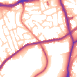 Daytime road noise heatmap for SE18 5EF