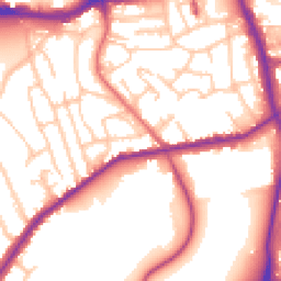 Daytime road noise heatmap for SE18 5EH