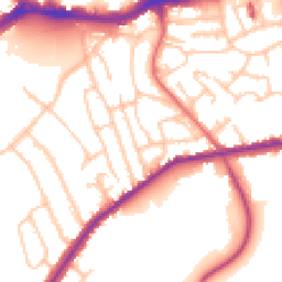 Daytime road noise heatmap for SE18 5HD