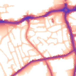 Daytime road noise heatmap for SE18 5SJ