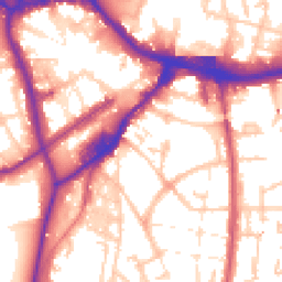 Daytime road noise heatmap for SE18 6EH