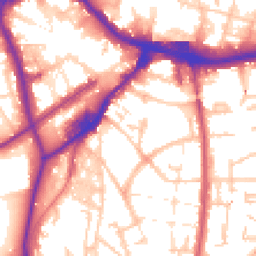 Daytime road noise heatmap for SE18 6EQ