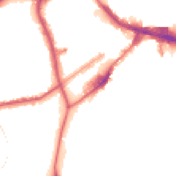 Night-time road noise heatmap for SE18 6JS