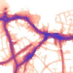 Daytime road noise heatmap for SE18 6LF