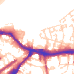Daytime road noise heatmap for SE18 6LJ