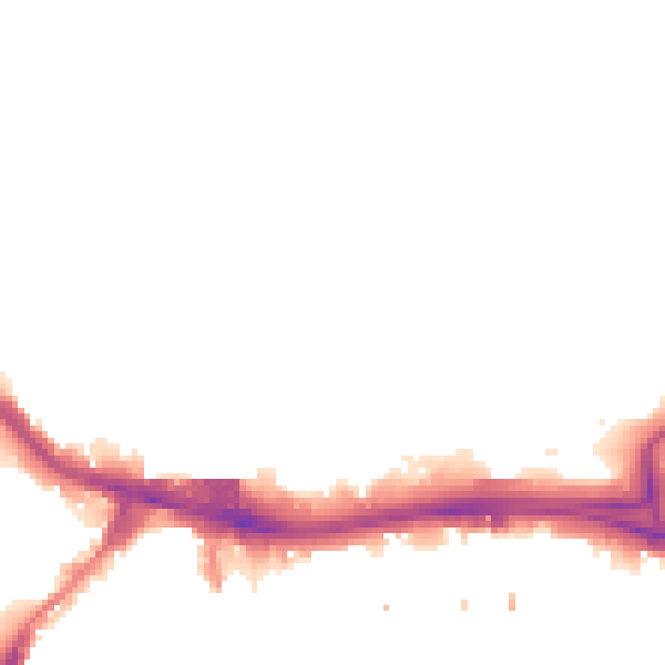 Night-time road noise heatmap for SE18 6SE