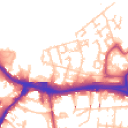 Daytime road noise heatmap for SE18 6SL