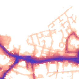 Daytime road noise heatmap for SE18 6SY